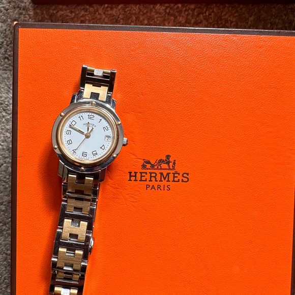 Authentic Hermes Clippers Ladies Quartz Watch - Picture 7 of 7